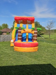 18' Lava Plummet Double Lane Slide