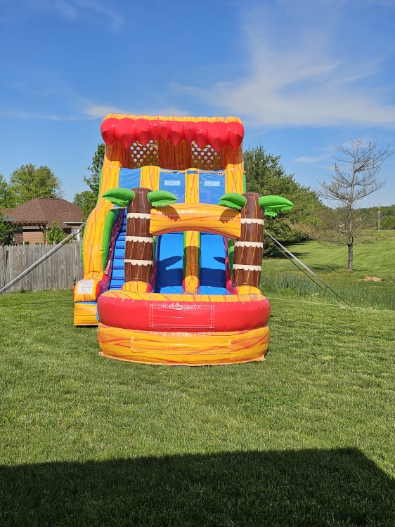 18' Lava Plummet Double Lane Slide